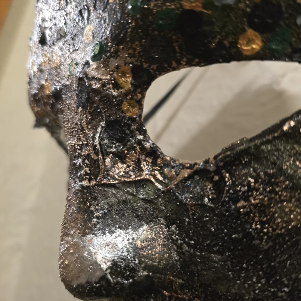 HANDCRAFTED Upcycled Cos-play Full Face Mask Unisex HANDPAINTED Wall Art Decor